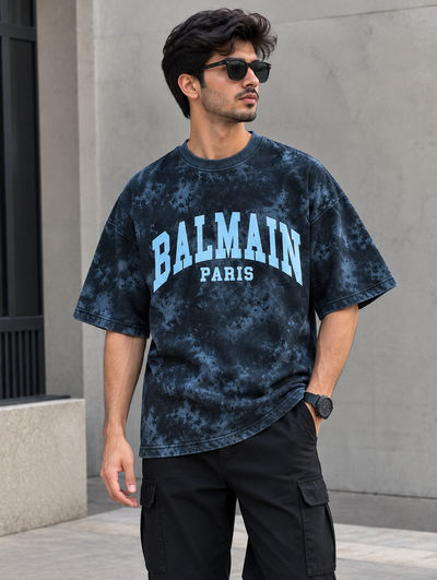 Balmain Pries Printed Dropshoulder – Cotton Jersey |