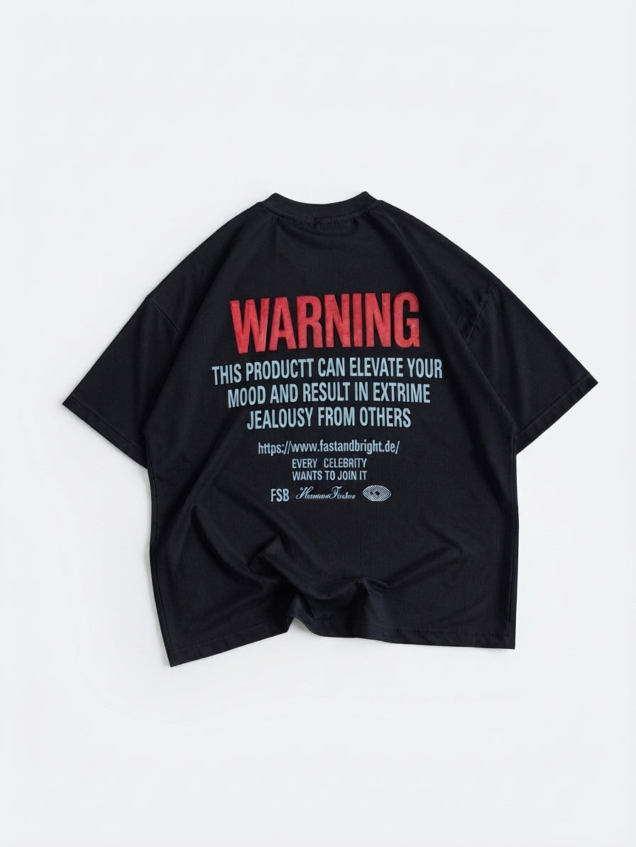 Embossed Printed Dropshoulder – Premium Needle Interlock |