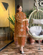 3 Piece Cotton Suit for Women – Sequence Embroidered Shirt with Trouser & Chiffon Dupatta