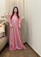 2PC Moonlight Glitter Maxi Dress Set for Women – Drop Shoulder Top with Long Maxi (Party & Festive Wear)