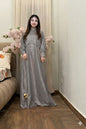2PC Moonlight Glitter Maxi Dress Set for Women – Drop Shoulder Top with Long Maxi (Party & Festive Wear)