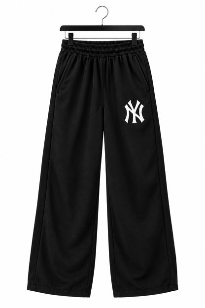 NY Embroidered 3-Piece Track Suit for Men – Polo T-Shirt, Shorts & Trouser (Black)