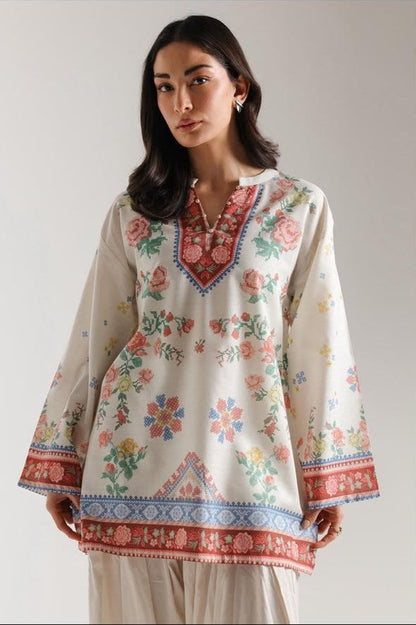 Women’s Floral Printed Kurti – Elegant Pakistani Wear