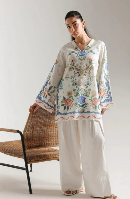 Women’s Floral Printed Kurti – Elegant Pakistani Wear